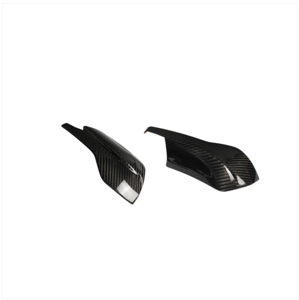 JDMuscle [22-25 WRX] Tanso Dry Carbon Fiber Side Mirror Lower Trim Covers w/ Glo image 0