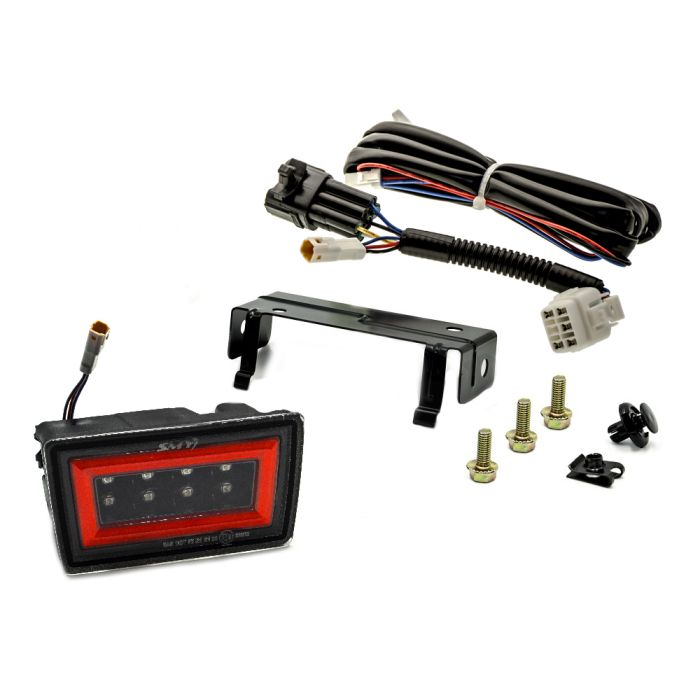 SMY F1 V3 Hyper-Flash Rear Brake Light, Clear w/ DRL Red Light Bar 2022-2025 WRX image 0