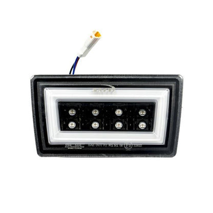 SMY F1 V3 Hyper-Flash Rear Brake Light, Smoked w/ DRL White Light Bar 2022+ WRX image 1