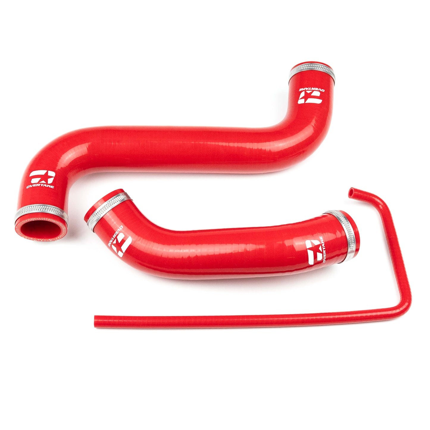 Overtake Radiator Hose Kit RED - Subaru 02-07 Impreza / WRX / STI image 0