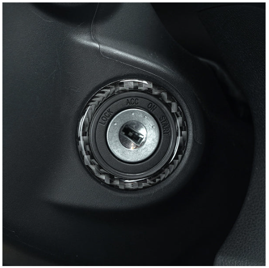 JDMuscle [22-25 WRX] P&S Series Carbon Fiber Ignition Keyhole Frame Cover 1 PC image 1