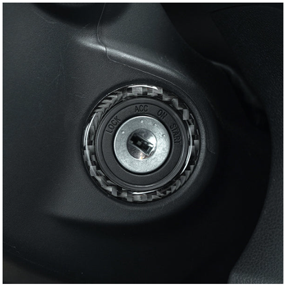 JDMuscle [22-25 WRX] P&S Series Carbon Fiber Ignition Keyhole Frame Cover 1 PC image 1