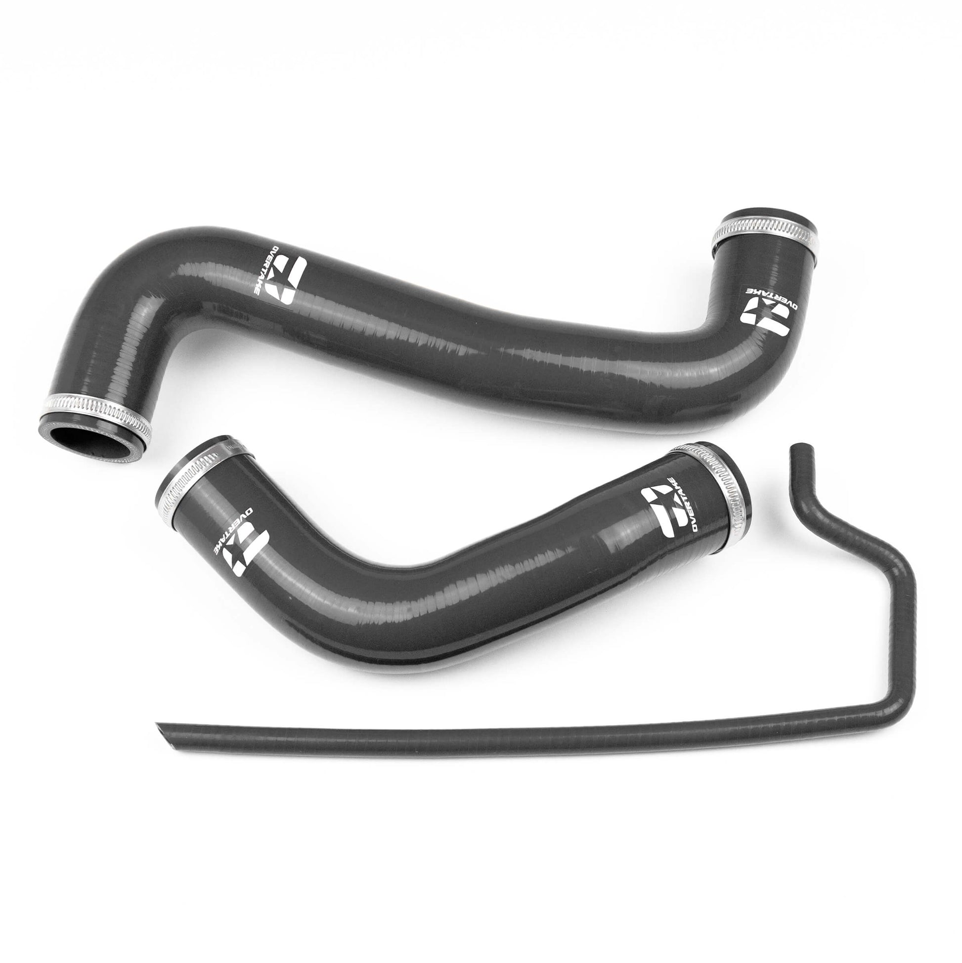 Overtake Radiator Hose Kit BLACK - Subaru 08-14 WRX, 08-21 STI, 09-13 FXT image 1