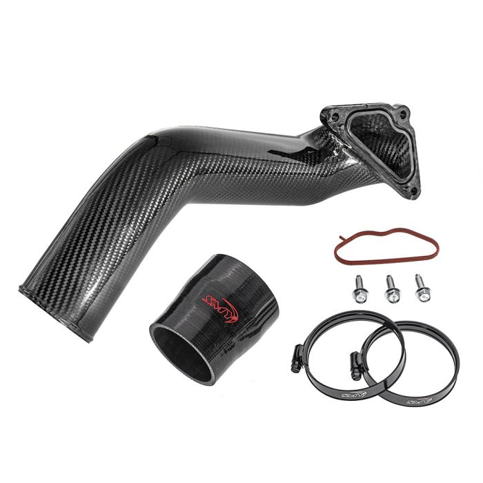 SMY BBC Carbon Fiber Top Mount Intercooler Pipe 2022-2025 WRX image 0