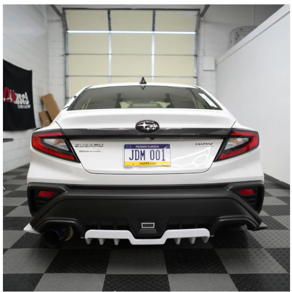 JDMuscle [22-25 WRX] Tanso Dry Carbon Fiber Trunk Garnish Trim Cover image 3