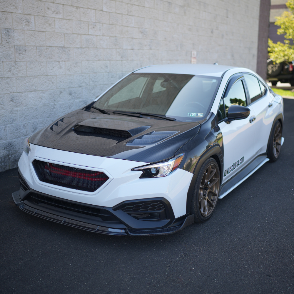 JDMuscle [22-25 WRX] Carbon Fiber Hood V1 image 0