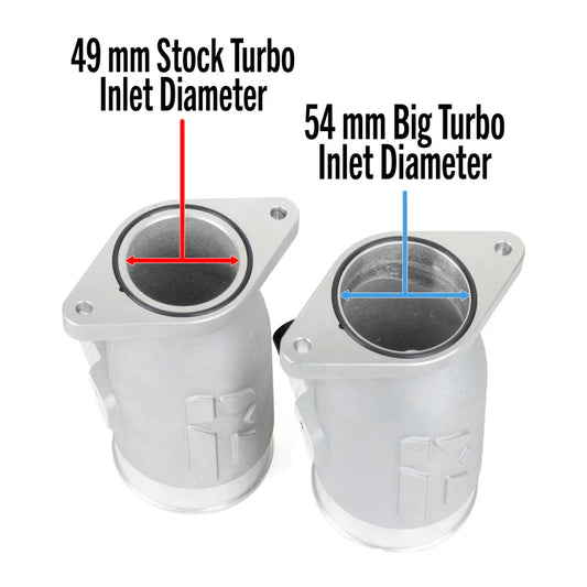 OVERTAKE Aluminum BIG TURBO Inlet - Subaru 2015-2021 WRX, 2014-2018 Forester XT