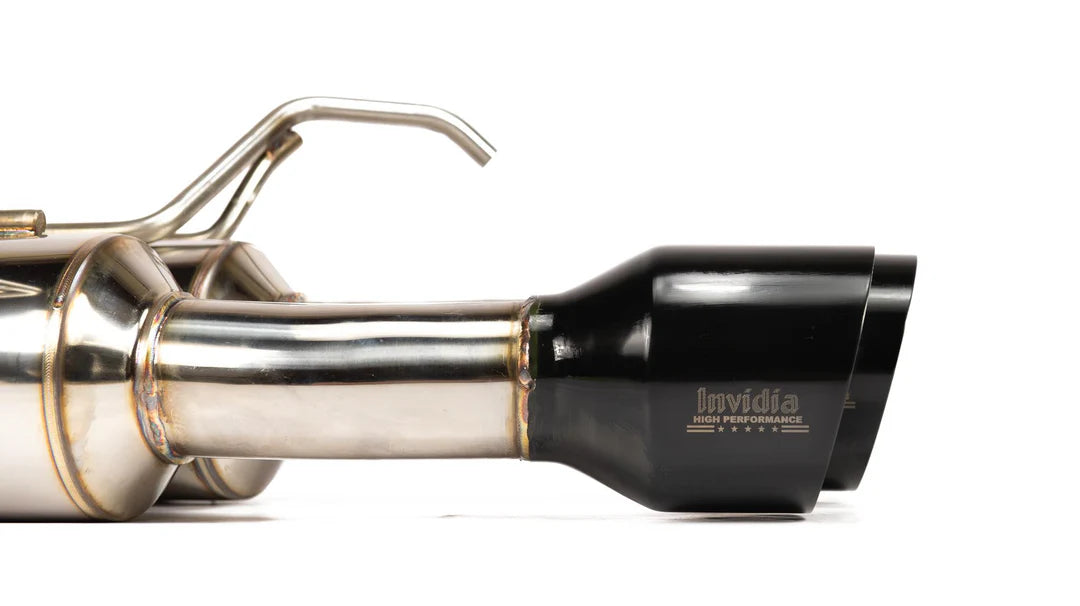 Invidia 11-21 Subaru WRX/STI Sedan Gemini R400 Single Layer Black tip Cat-back Exhaust