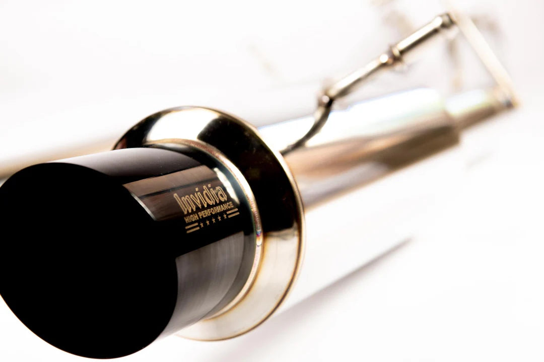 Invidia 11-21 Subaru WRX/STI Sedan Gemini R400 Single Layer Black tip Cat-back Exhaust