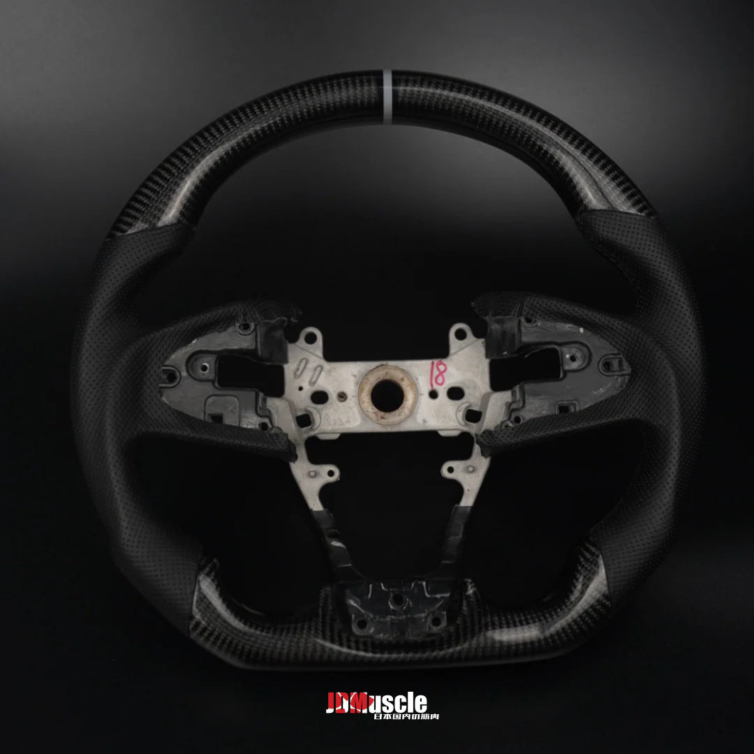 JDMuscle Custom Carbon Fiber Steering Wheel for 10th Gen Civic