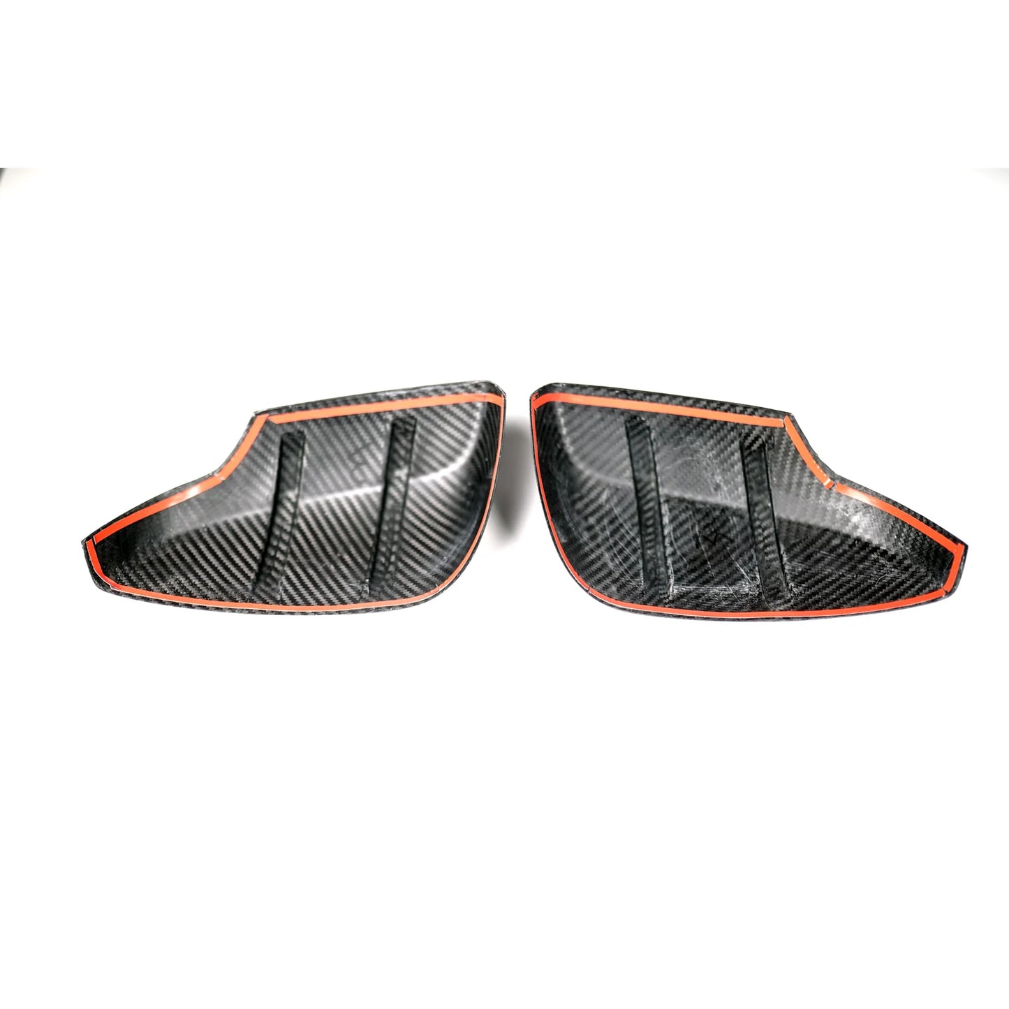 JDMuscle Tanso R2 Style Carbon Fiber Side Mirror Covers/Replacement with Turn Signal