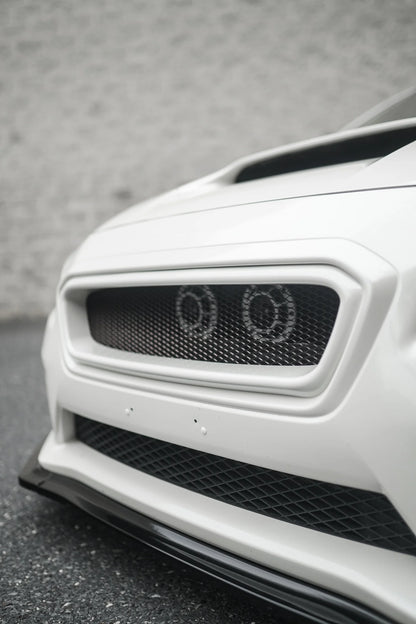 JDMuscle [15-17 WRX/STI] CS Style Front Bumper Grille-Paint Matched/Gloss Black