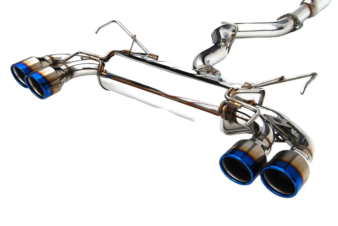 Invidia 08-14 Subaru STI 11-14 WRX Hatchback Q300 Quad Titanium tip Cat-back Exhaust