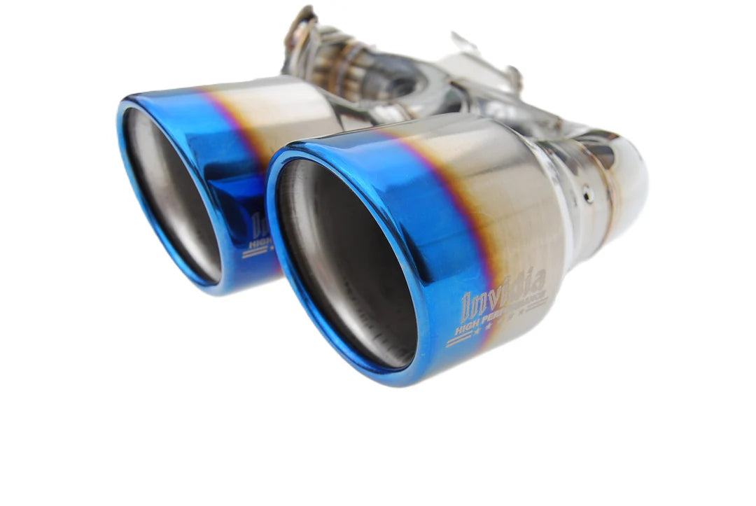 Invidia 08-14 Subaru STI 11-14 WRX Hatchback Q300 Quad Titanium tip Cat-back Exhaust