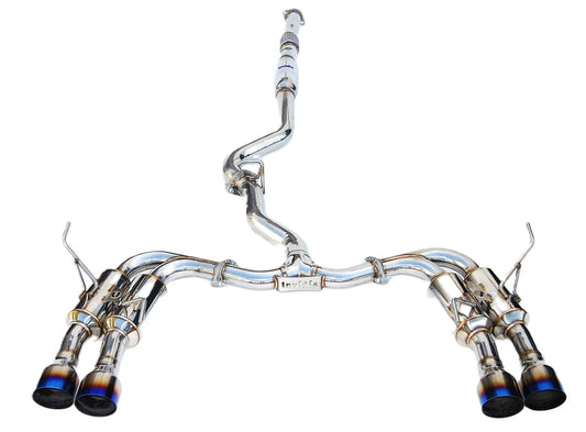 Invidia 11-14 Subaru WRX/STI Sedan Gemini R400 Quad Titanium tip Cat-back Exhaust