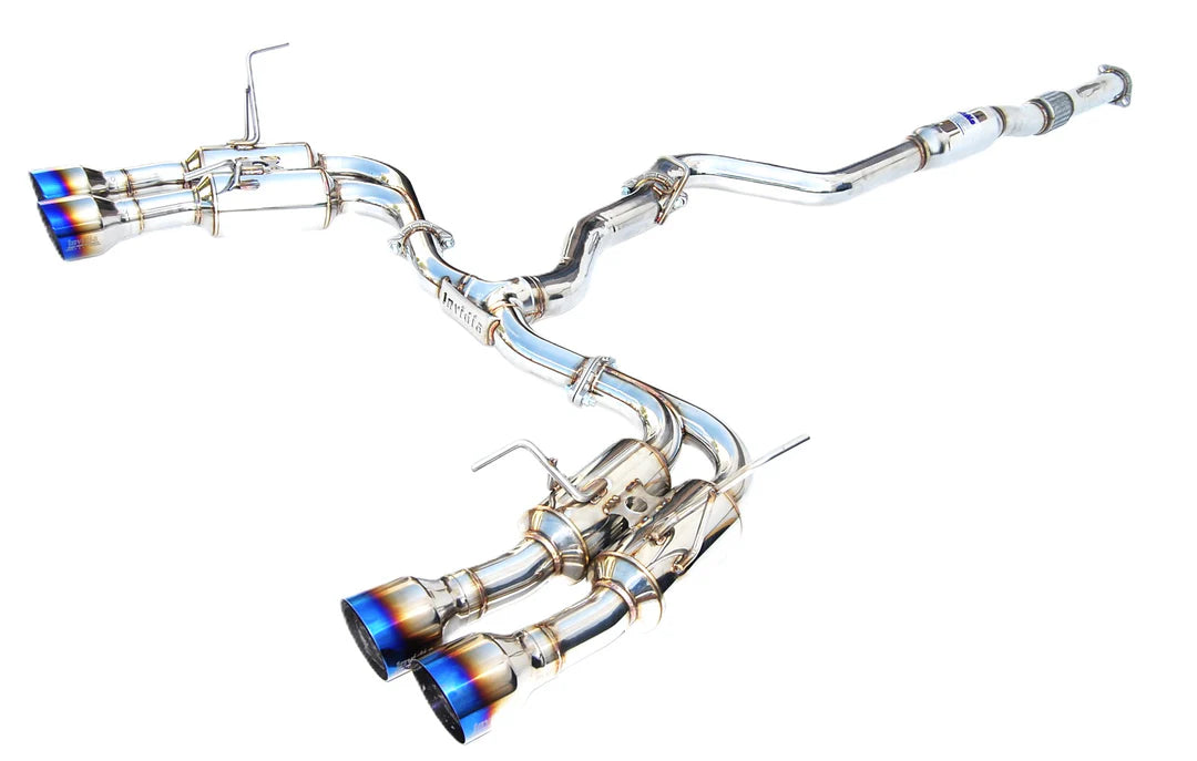 Invidia 11-14 Subaru WRX/STI Sedan Gemini R400 Quad Titanium tip Cat-back Exhaust