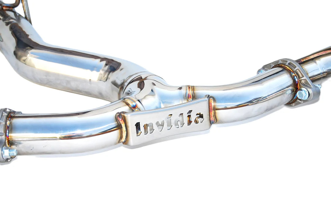 Invidia 11-14 Subaru WRX/STI Sedan Gemini R400 Quad Titanium tip Cat-back Exhaust