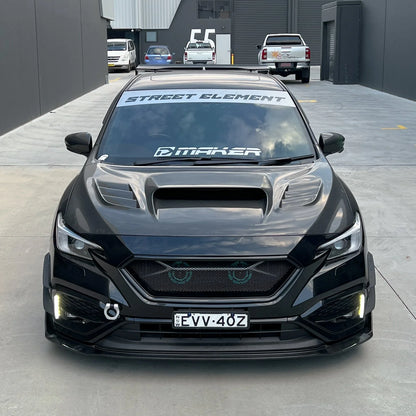 JDMuscle [22-25 WRX] CS Style V1 Front Bumper Grille-Paint Matched/Gloss Black