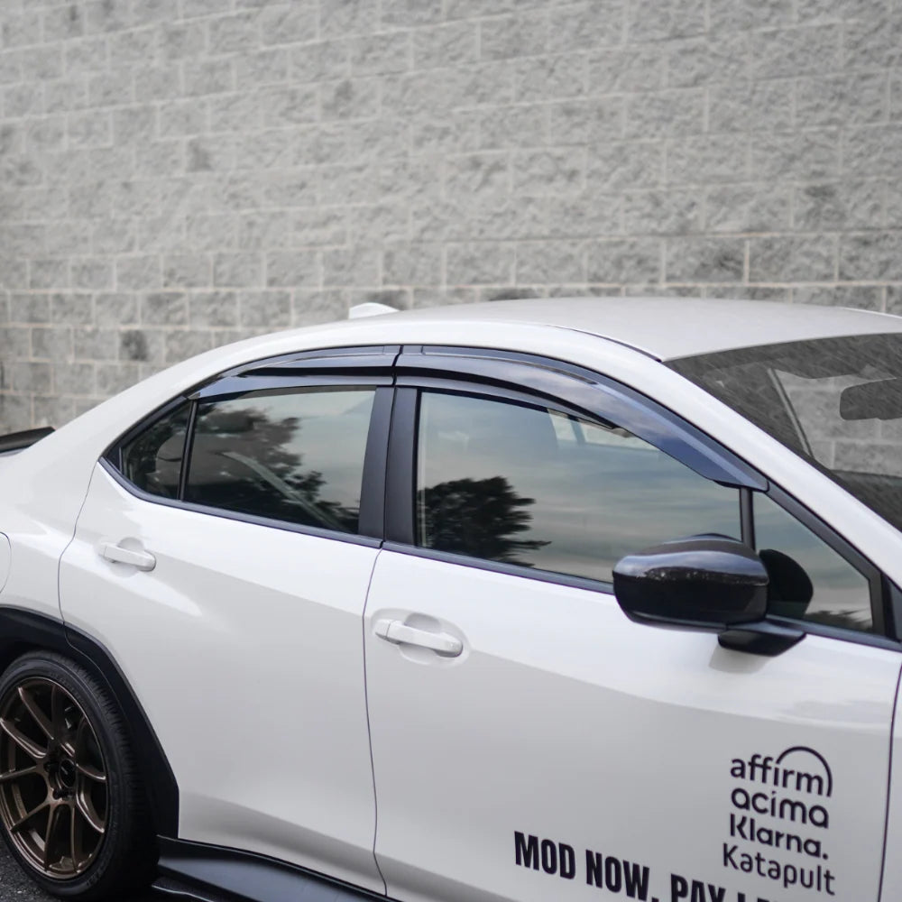 JDMuscle [22-25 WRX] V1 Rain Guards / Window Visors-Acrylic