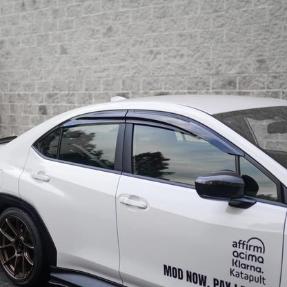 JDMuscle [22-25 WRX] V1 Rain Guards / Window Visors-Acrylic