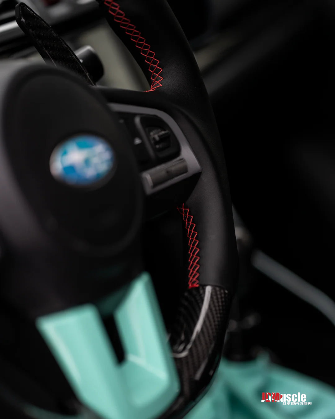 JDMuscle Custom Carbon Fiber Steering Wheel for 2016-2017 Subaru Crosstrek XV