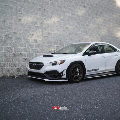 JDMuscle [22-25 WRX] Canards V2 - Paint Matched / Gloss Black / ABS