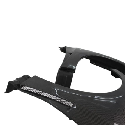 JDMuscle Tanso Carbon Fiber/FRP OE Style Fenders for 08-14 Subaru STI / 11-14 WR