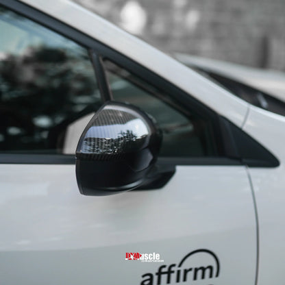 JDMuscle [22-25 WRX] Tanso Dry Carbon Fiber Side Mirror Covers w/ Gloss Finish