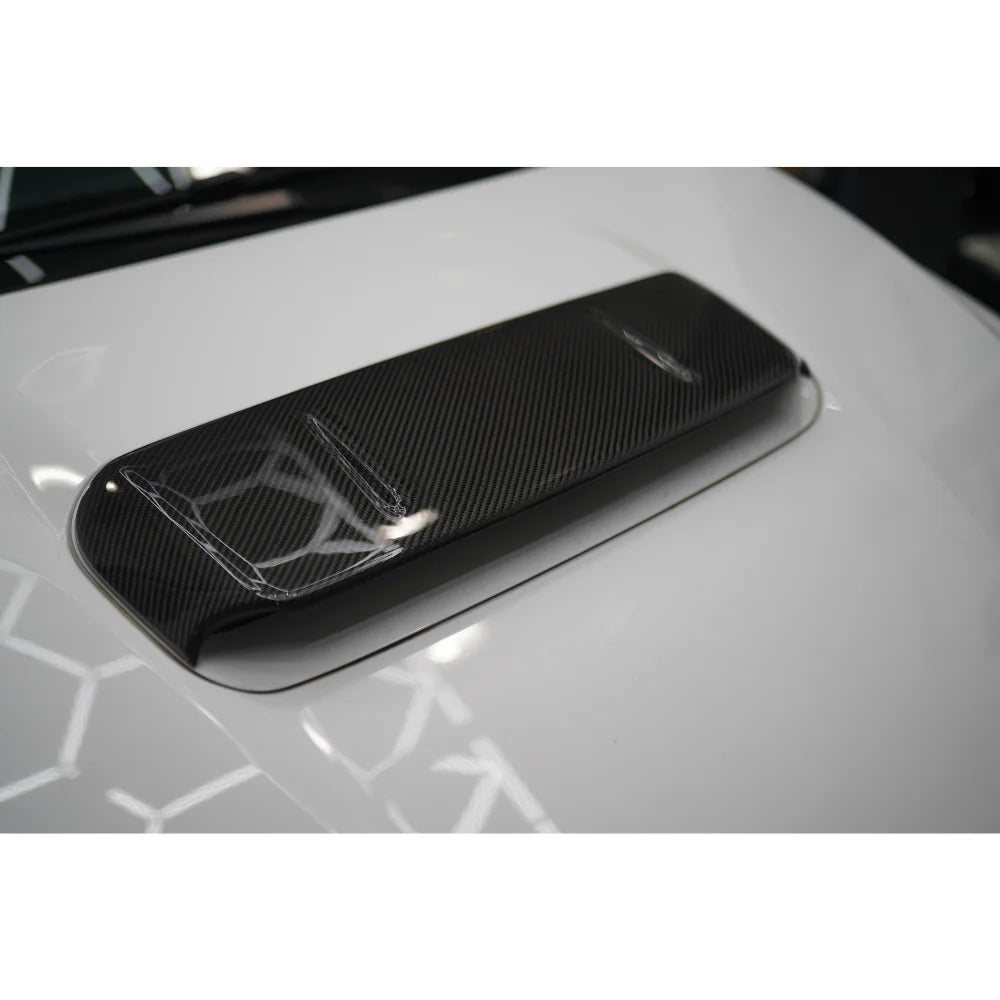 JDMuscle [22-25 WRX] Tanso Carbon Fiber Hood Scoop Cover V1