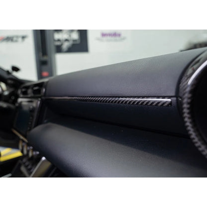 JDMuscle 22+ BRZ/GR86 Tanso Dry Carbon Fiber Passenger Dash Trim Cover