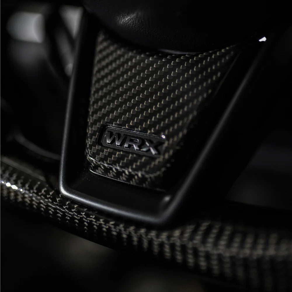 JDMuscle [22-25 WRX] Tanso Carbon Fiber Steering Wheel Lower Trim Cover