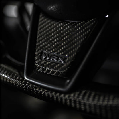 JDMuscle [22-25 WRX] Tanso Carbon Fiber Steering Wheel Lower Trim Cover