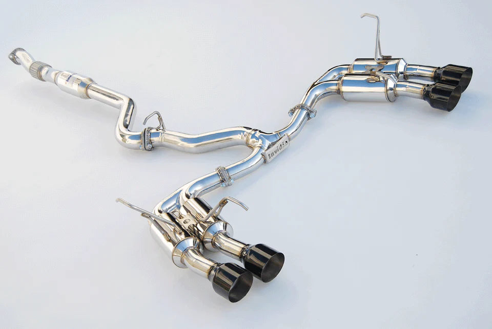 Invidia 11-21 Subaru WRX/STI Sedan Gemini R400 Single Layer Black tip Cat-back Exhaust