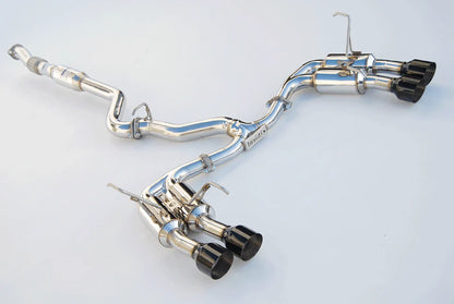Invidia 11-21 Subaru WRX/STI Sedan Gemini R400 Single Layer Black tip Cat-back Exhaust