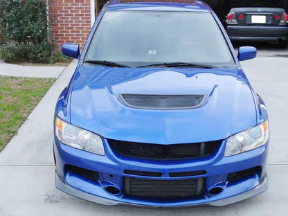 JDMuscle Tanso Carbon Fiber RA Style Front Lip for 2005-2007 Mitsubishi Evolutio