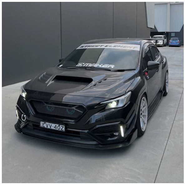 JDMuscle [22-25 WRX] Carbon Fiber V2 Front Bumper Lip Forged Carbon Fiber image 4