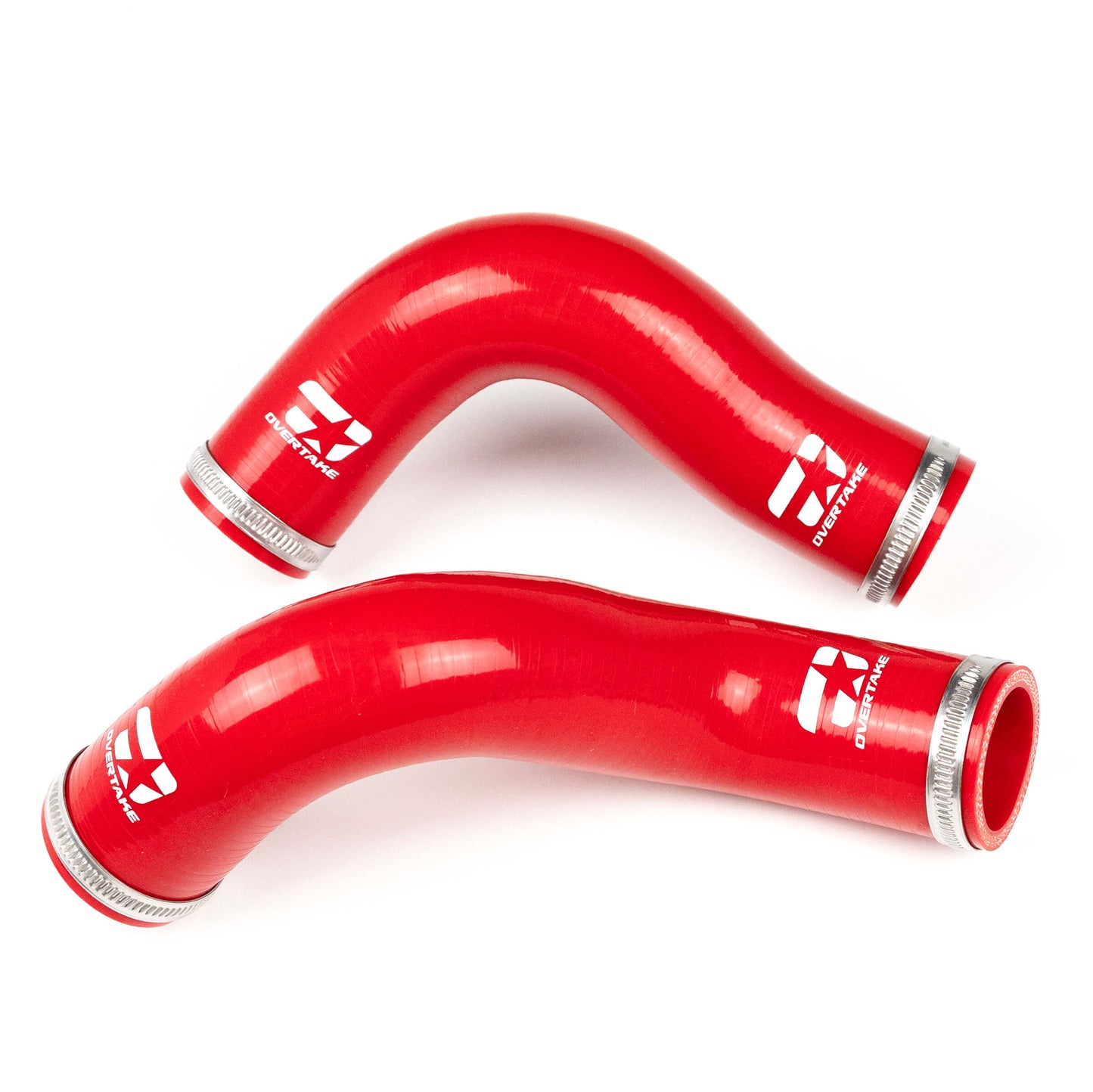Overtake Radiator Hose Kit RED - Subaru 04-08 FXT image 1