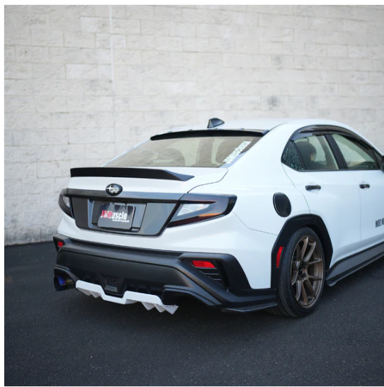 JDMuscle [22-25 WRX] Tanso Dry Carbon Fiber Fuel Door Cover image 3