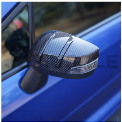 JDMuscle Tanso R2 Style Carbon Fiber Side Mirror Covers/Replacement with Turn Si image 9