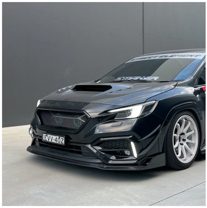 JDMuscle [22-25 WRX] Carbon Fiber V2 Front Bumper Lip 2x2 Carbon Fiber image 2