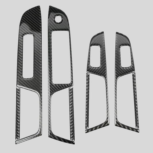 JDMuscle [18-21 WRX/STI] P&S Series Carbon Fiber Front Door Switch Panel and Rea image 0