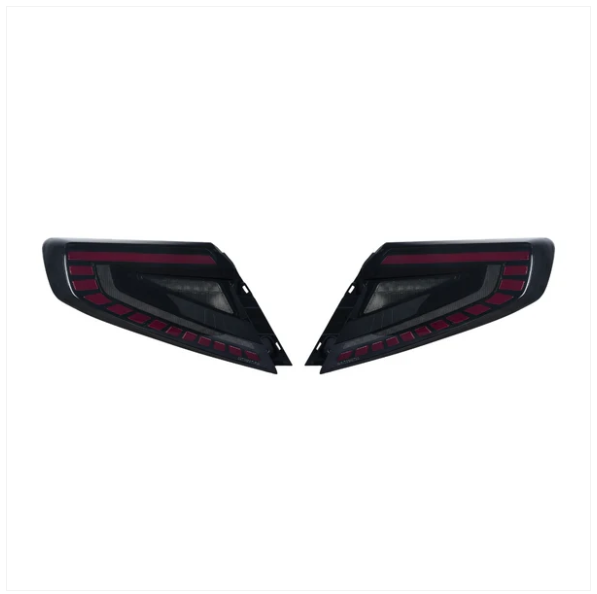 JDMuscle [22-25 WRX] LED Tail Lights Version ARK Smoked/Red Bar image 0