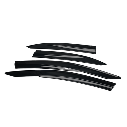 JDMuscle [22-25 WRX] V1 Rain Guards / Window Visors-Acrylic/Carbon Fiber image 0
