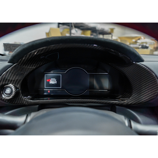 JDMuscle 22+ BRZ/GR86 Tanso Dry Carbon Fiber Speedometer/ Cluster Cover image 0