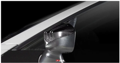 JDMuscle Tanso RAR Style Carbon Fiber Side Mirror Covers - 2013+ BRZ/FRS/86 image 1