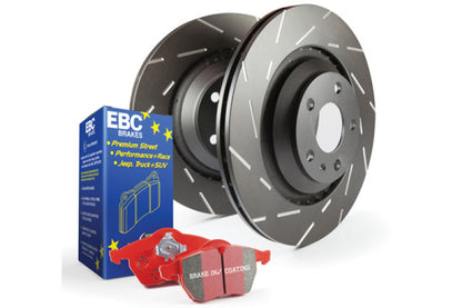EBC S4K Redstuff Brake Pad and Slotted Rotor Front Kit