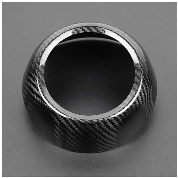 JDMuscle [22-25 WRX] Tanso Dry Carbon Fiber Air Bag Surround Cover image 2