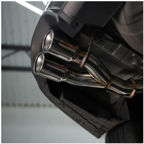 JDMuscle 22-25 WRX VB 4" Axle Back Muffler Delete Exhaust Polished Tip image 2