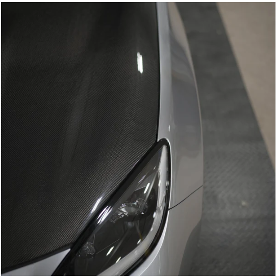 JDMuscle 22+BRZ/GR86 Tanso Carbon Fiber Hood - STI style image 2