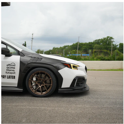 JDMuscle [22-25 WRX] Kōgeki Style Front Lip -Gloss Black image 3